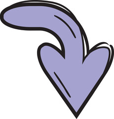 Obraz premium Doodle Arrow Illustration 