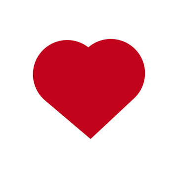 Heart, love, romance , valentine's day red heart vector 