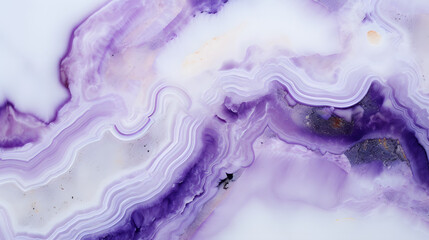 purple white agate crystal natural quartz marble texture. Generative AI.
