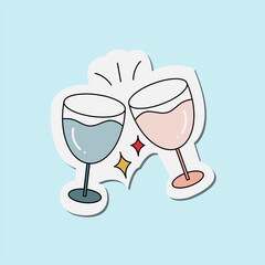 Glass Drink New Year Pastel