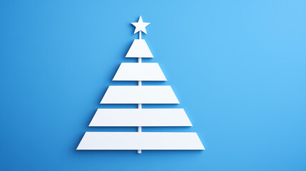 Fototapeta premium festive backgrounds, relax simple light minimalistic Christmas tree, the simplest cute Christmas tree, Merry Christmas, XMAS, happy new year, blank sheet, blank letterhead, blank picture postcard