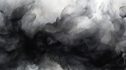 A black and white watercolor background, abstract design