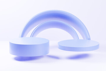 3d rendering podium background illustration element