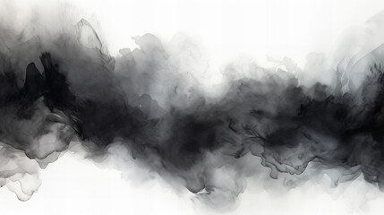 A black and white designed watercolor background, abstract - obrazy, fototapety, plakaty