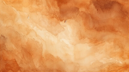 A abstract designed brownish orange watercolor background - obrazy, fototapety, plakaty