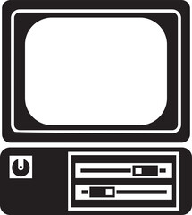 Microcomputer Glyph Icon
