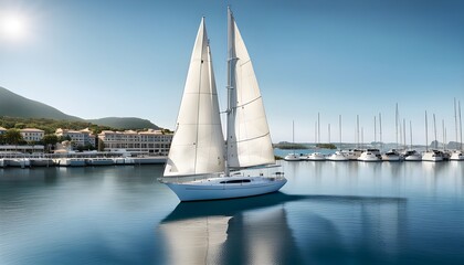 Fototapeta premium sailing in the bay