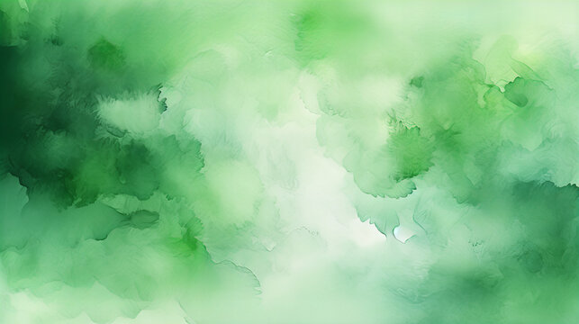 A abstract bdark green and white watercolor background design	