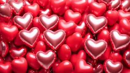 Fototapeta premium Beautiful red heart background image for New Year's, Christmas and Valentine's Day gifts On a transparent background, png files
