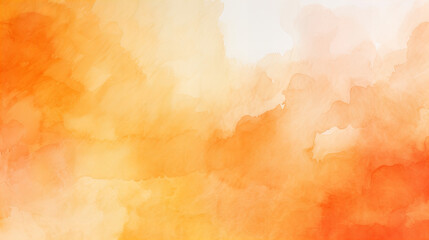 A abstract designed light orange and white watercolor background - obrazy, fototapety, plakaty