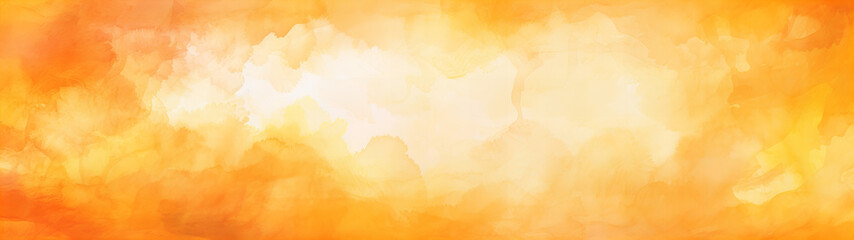 A abstract designed orange and white watercolor background banner