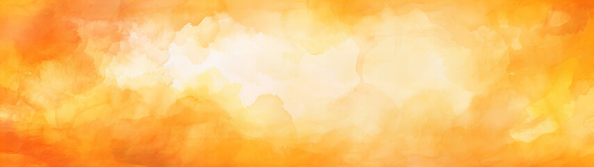 Obraz premium A abstract designed orange and white watercolor background banner