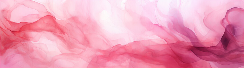 Obraz premium A abstract designed dark pink and white watercolor background banner