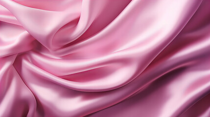 A light bright pink background, abstract satin and luxury fabric design