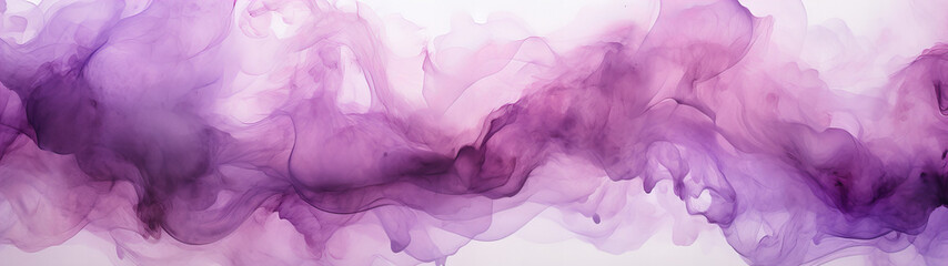 A abstract designed purple and white watercolor background banner