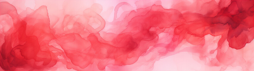 Obraz premium A abstract red watercolor background, design banner