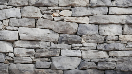 Stone wall of an old house marble texture. Generative AI.