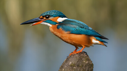kingfisher on the branch, bird species, ecological harmony, nature's marvel, 