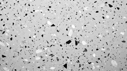 terrazzo flooring or marble monochrome old texture marble. Generative AI.