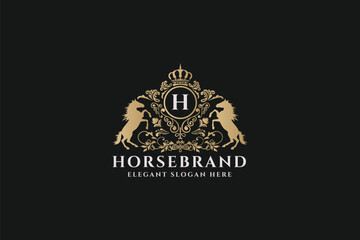 Horse Brand Logo Template
