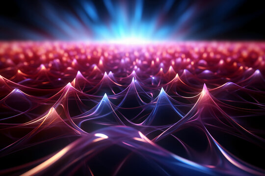 brightly glowing background with colorful lights, in the style of colorful animation stills, light navy and light magenta, light sky-blue and silver, aurorapunk, gabriel dawe, ai generative