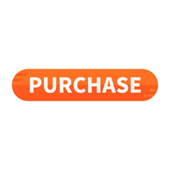 Purchase Button In Orange Rounded Rectangle Shape For Sale Promotion Business Information Marketing Social Media
