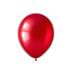  single red balloon isolated on a transparent or white background