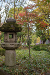 東京港区赤坂7丁目にある高橋是清翁公園の秋