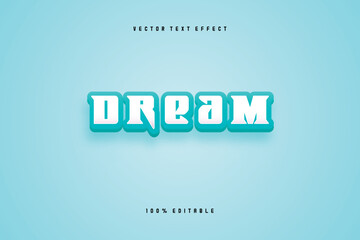 Free vector dream text effect design