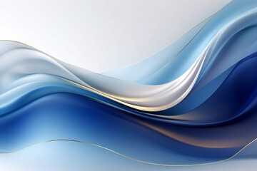 
Abstract blue wavy background with gold line wave, can be used for banner sale, wallpaper, for, brochure, landing page