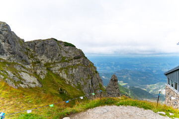 Mountains landscape panorama to the top of Kasprowy Wierch Poland