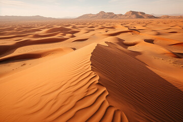 Fototapeta na wymiar Aerial view of a desert landscape for wallpaper