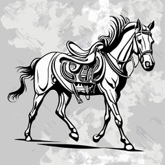 Modern horse icon