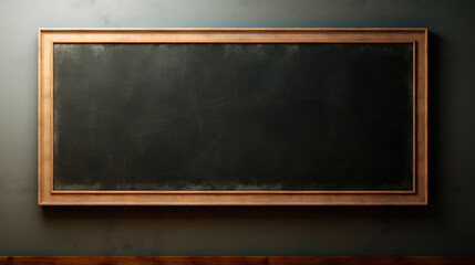 Mokcup of school chalk board without inscriptions