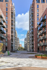 London, UK, 6 November 2023:  New homes development in Newham,  East London 