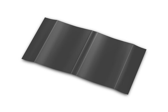 Blank unfolded open dust jacket or dust wrapper Mock up with clipping path isolated on white background. Ready for design magazine or book dust jacket. 3d illustration.