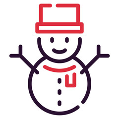 Snowman Illustration Icons