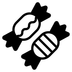 Candy Wrapper Illustration Icons