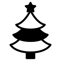 Christmas Tree Illustration Icons