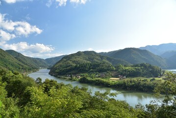 Obraz na płótnie Canvas 日本の美しい風景　島根県　美郷町　信喜 