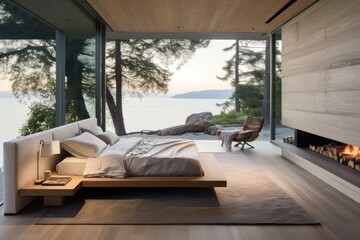 Achieve a sleek sanctuary with a floating bed