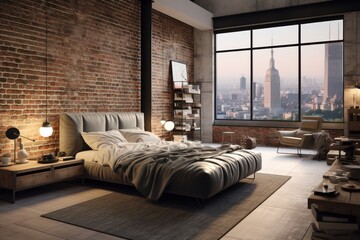 Achieve urban loft vibes with a platform bed