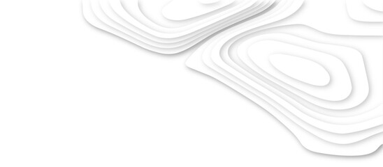 Obraz premium Abstract White paper cut background with lines.3d realistic papercut decoration textured with wavy layers. modern wallpaper texture and 3d realistic design use for banner flyers, posters. 