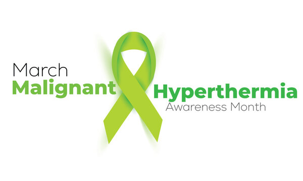 Malignant Hyperthermia Awareness Month. background, banner, card, poster, template. Vector illustration.