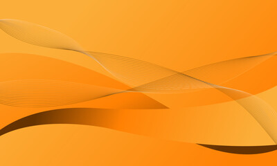 yellow orange lines wave curves smooth gradient abstract background