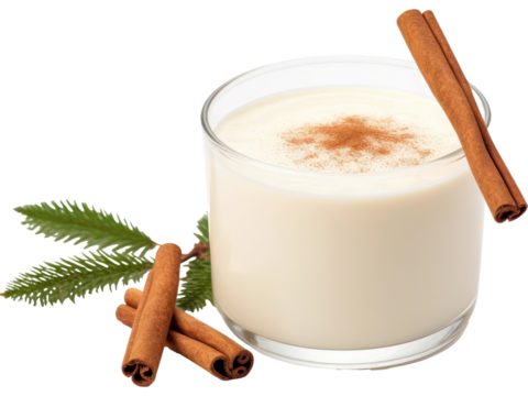 glass of mulled wine on transparent background