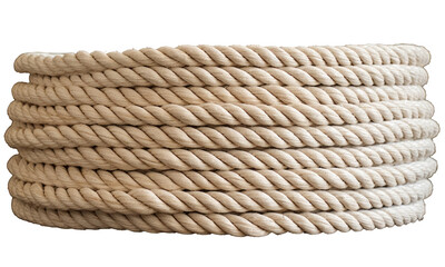 Curl of beige rope