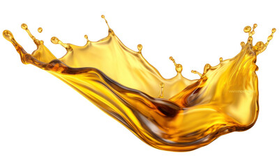 apple  juice splash. Splash oil lubricant motor oil isolated on  transparent background 