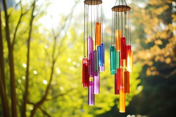 Colorful Wind Chimes: Hanging wind chimes