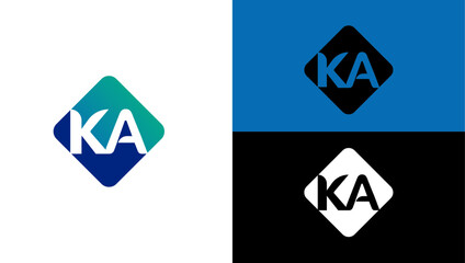 KA logo, KA letter logo, letter logo, logo design, unique logo,  - obrazy, fototapety, plakaty